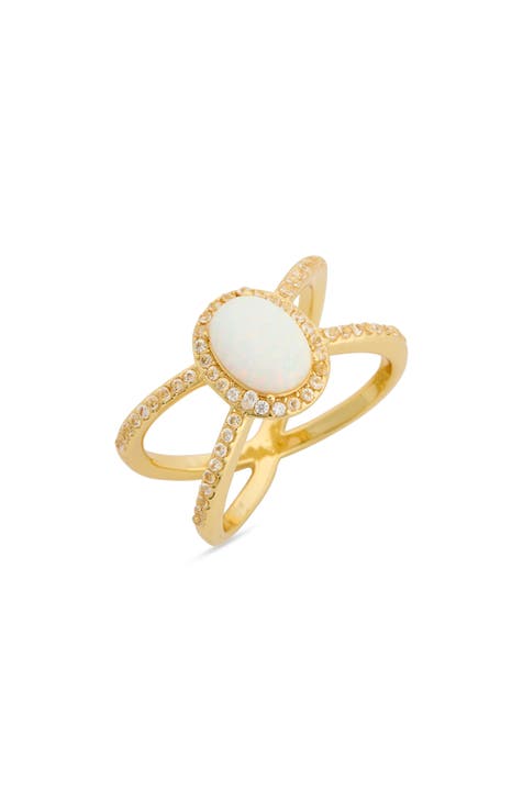 Opal Open Band Ring