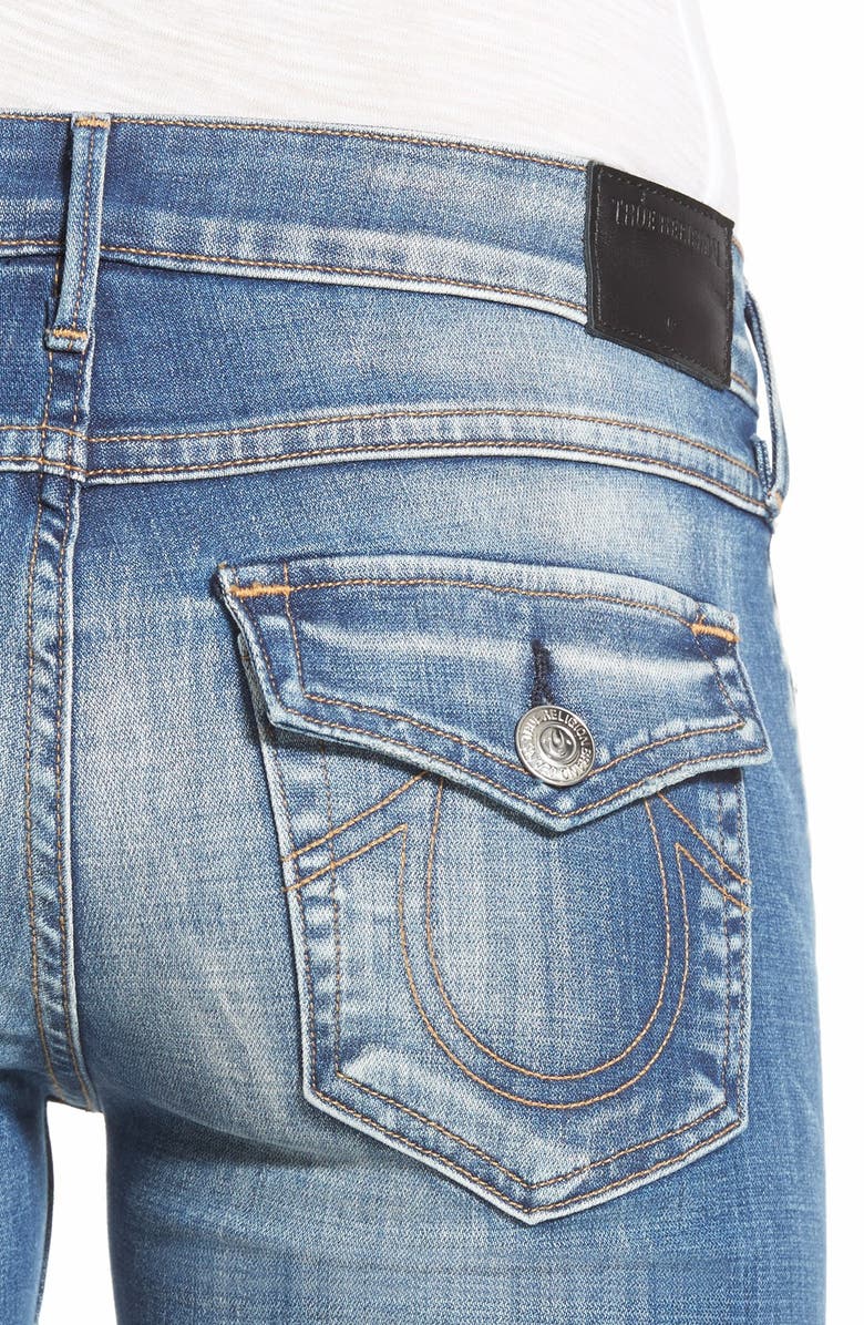 True Religion Brand Jeans 'Joey' Twist Seam Flare Jeans, Alternate, color,