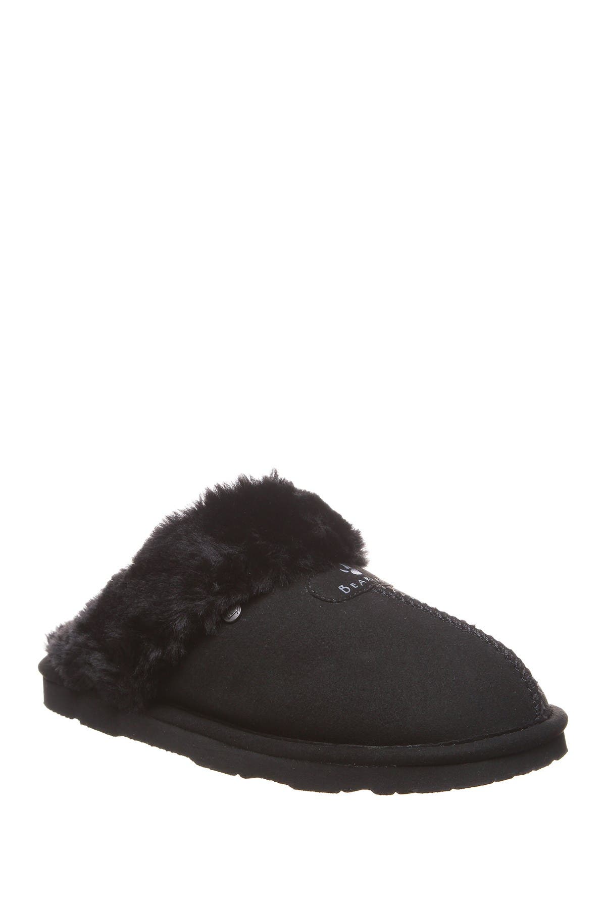 BEARPAW Loki Vegan Faux Fur Trimmed Slipper, Main, color, 