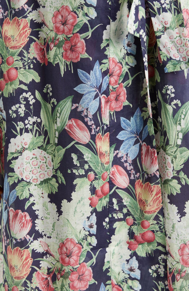 Papinelle Clara Floral Cotton Robe, Alternate, color, 