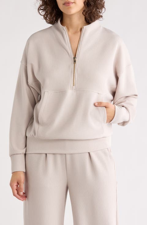 Scuba Ribbed Half Zip Pullover