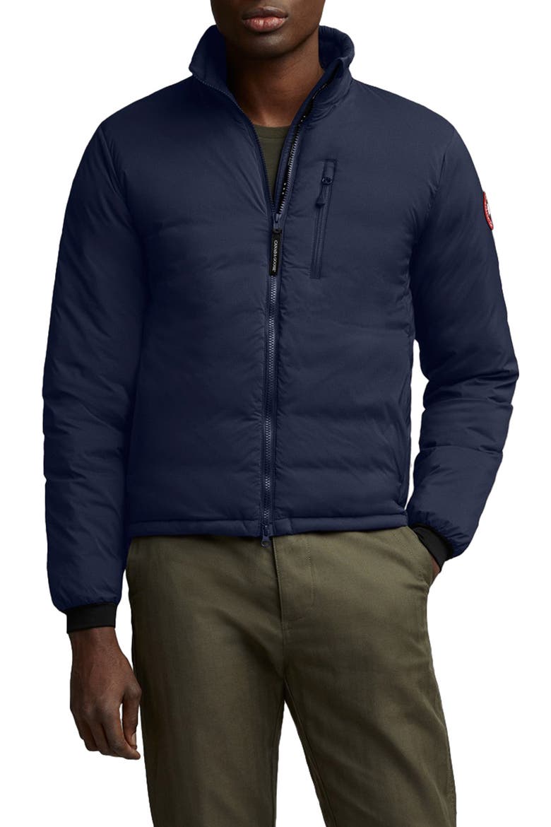 Lodge Packable 750 Fill Power Down Jacket, Main, color, ATLANTIC NAVY