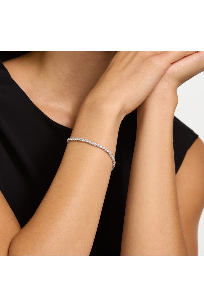 4 Ct Diamond Tennis Bracelet 14k White, Yellow, or Gold Lab Grown 7", Alternate, color, 14k White Gold