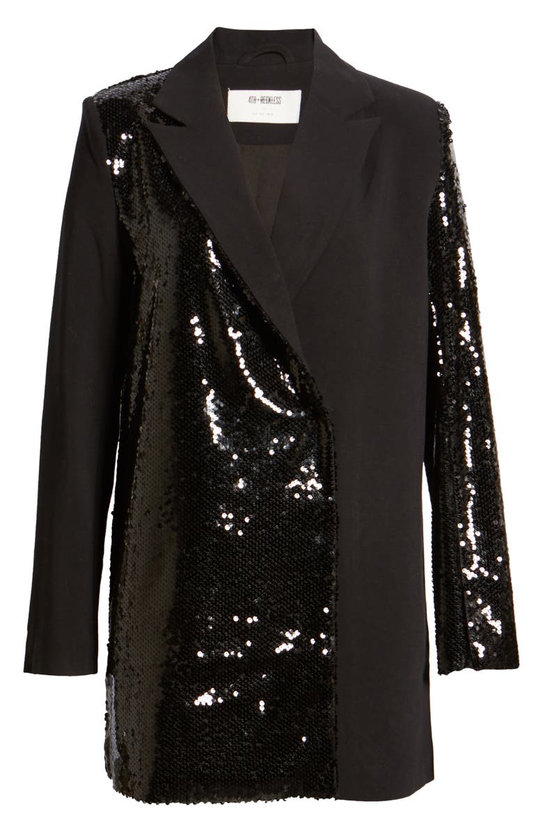 4th & Reckless Matelda Sequin Blazer Minidress, Alternate, color, 