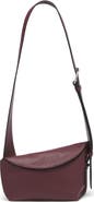 McQueen T-Bar Sling Asymmetric Leather Crossbody Bag