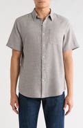 Lucky Brand San Gabriel Short Sleeve Cotton Button-Up Shirt