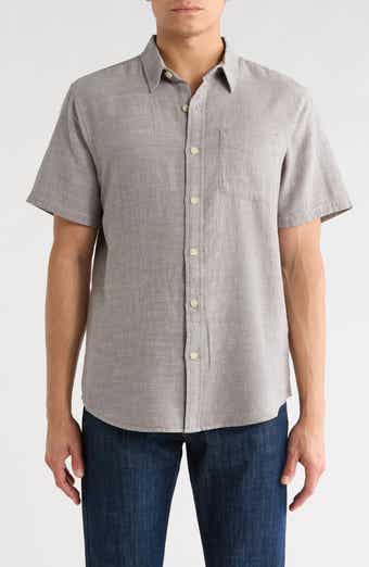 Lucky Brand San Gabriel Short Sleeve Cotton Button-Up Shirt