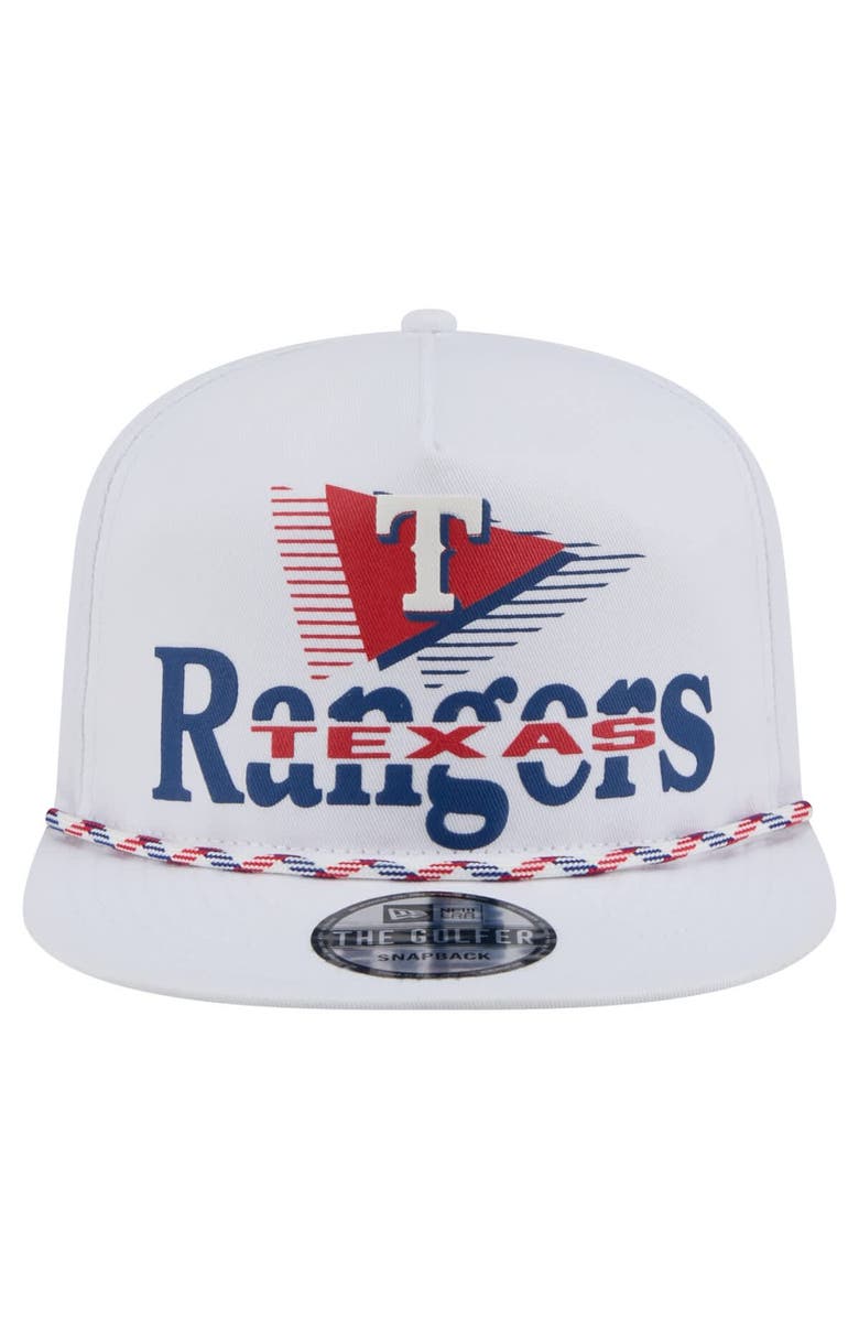 New Era Men's New Era  White Texas Rangers Collide Golfer Snapback Hat, Alternate, color, 