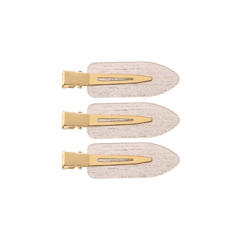 Shimmer Acrylic Creaseless Hair Clip Trio