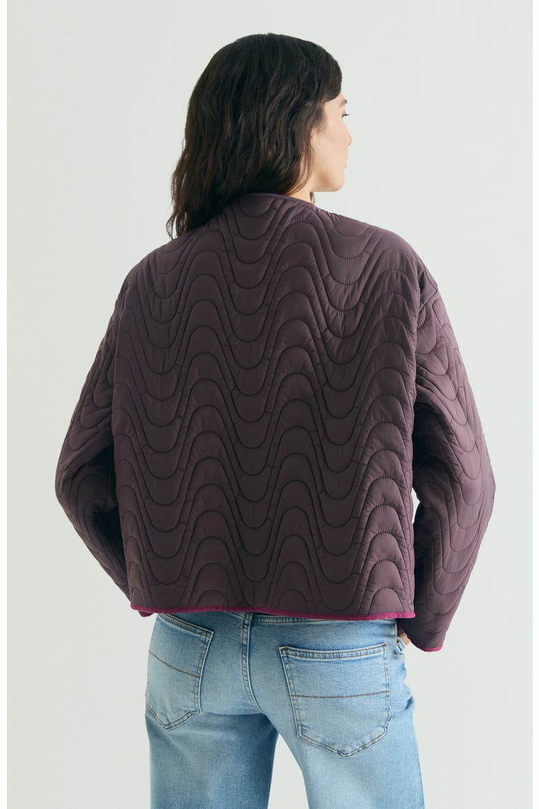 Reversible Padded Jacket, Alternate, color, Mauve