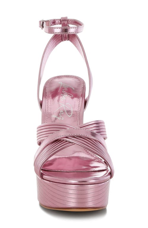 London Rag Socialiate Platform Sandal In Pink