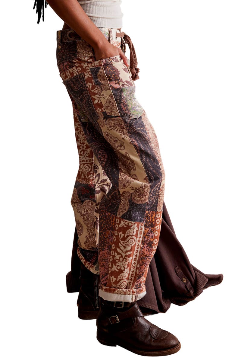 Free People Moxie Print Pants, Alternate, color,