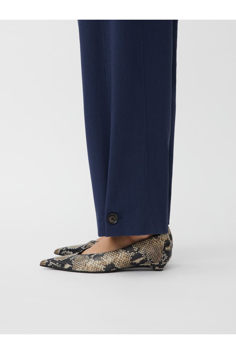 High Waisted Cropped Pants, Alternate, color, Navy Blazer