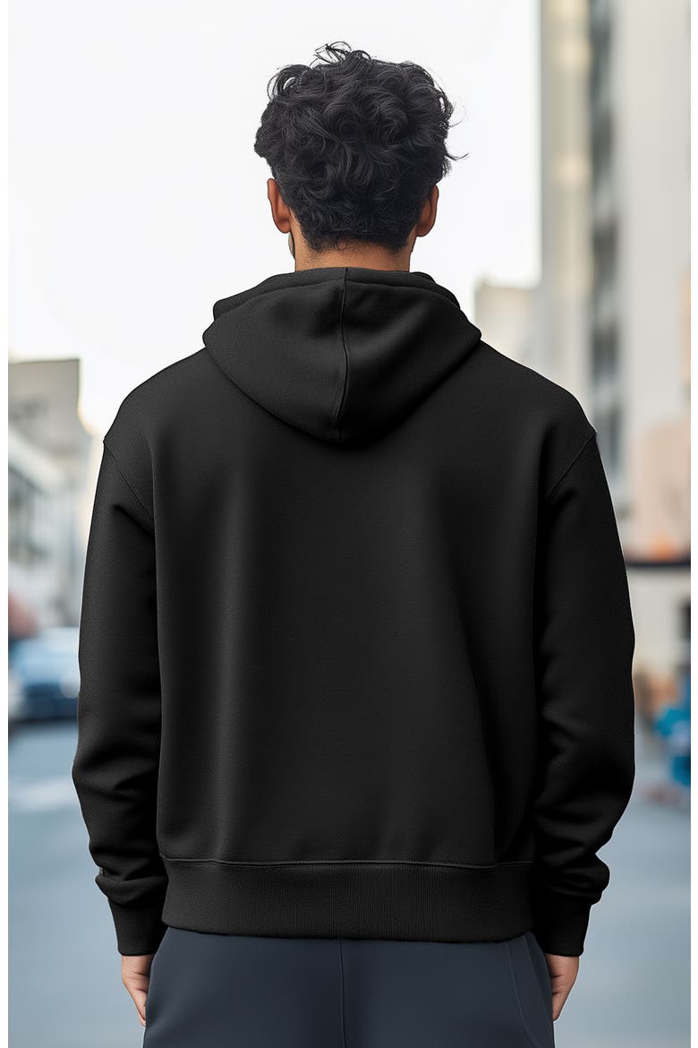 Giant Ghost Fleece Hoodie, Alternate, color, Black
