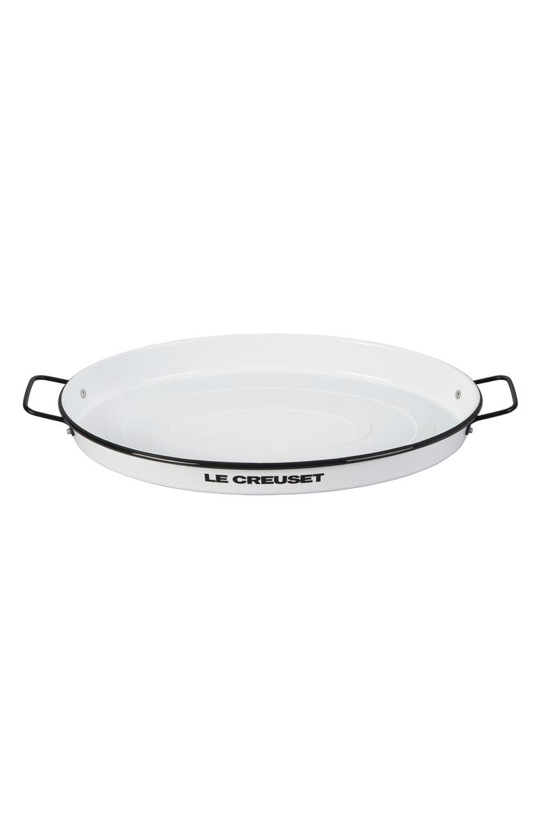 Le Creuset Everyday Enamelware Serving Tray, Main, color, White