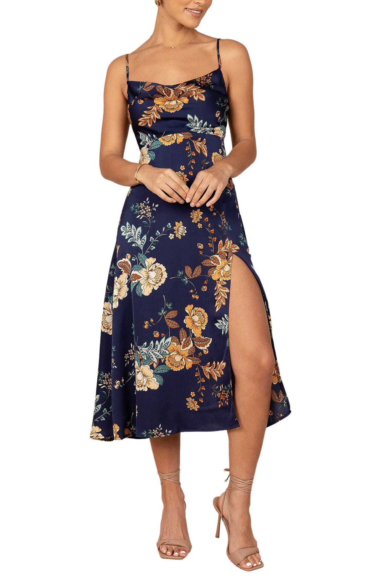 Petal & Pup Alejandra Floral Print Midi Dress