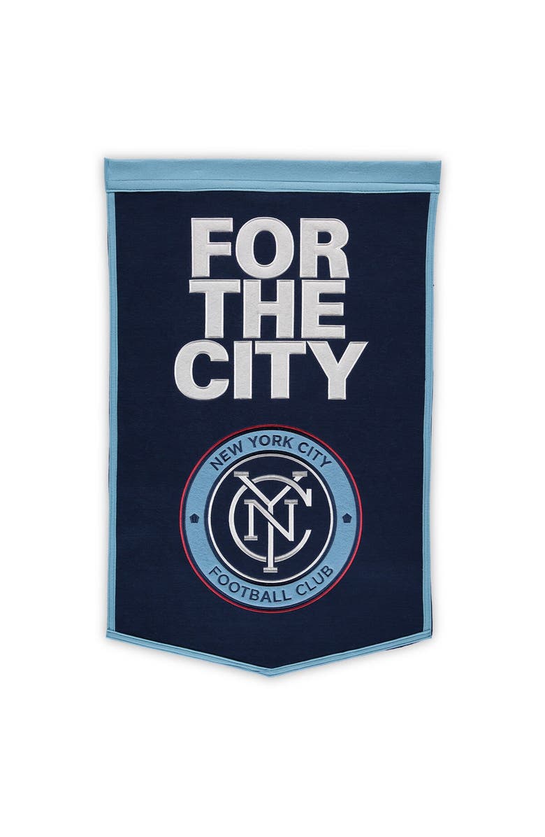 WINNING STREAK New York City FC Dynasty Banner, Main, color, Navy
