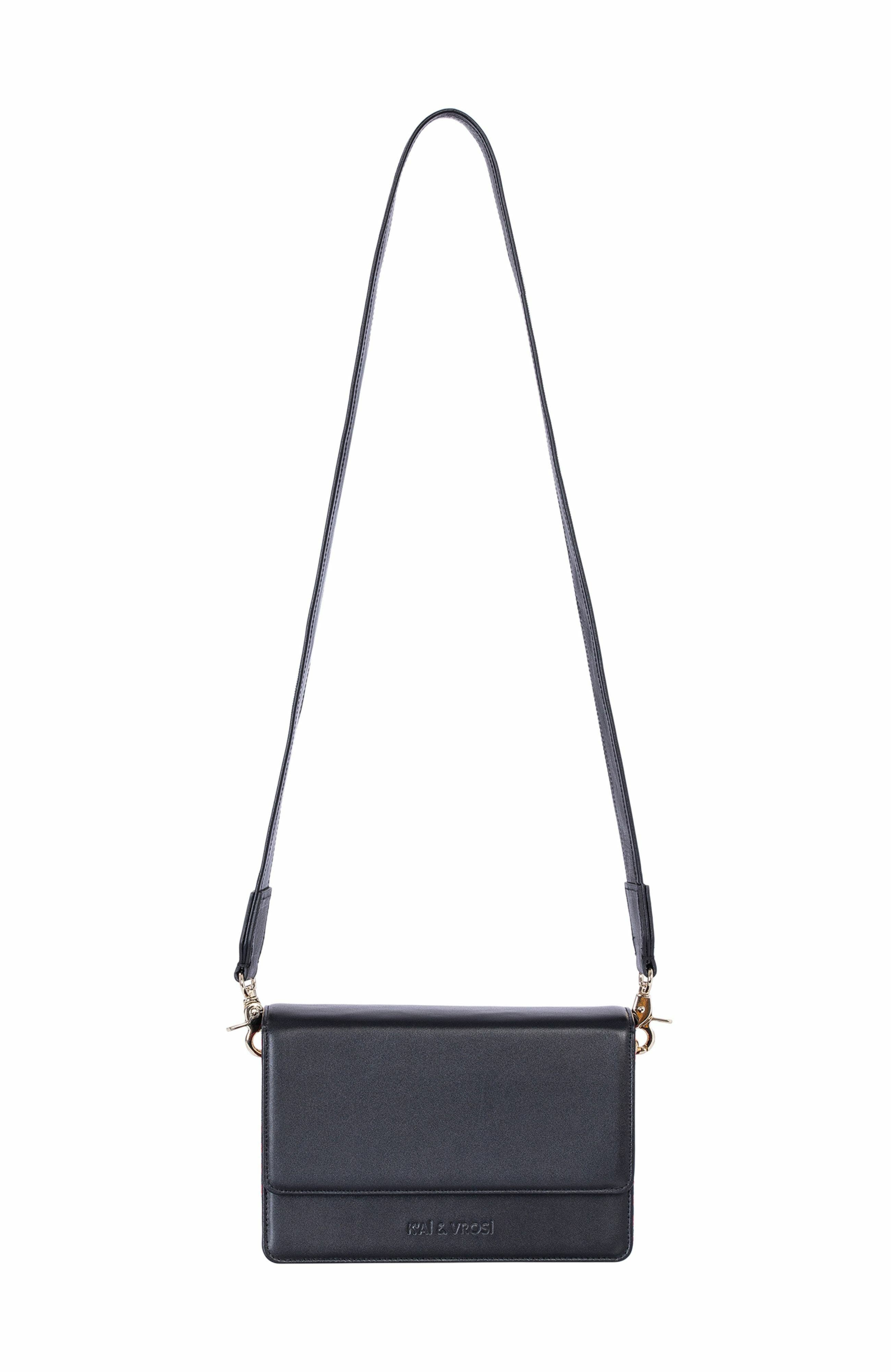 K'ai & Vrosi Leather Structured Crossbody Bag, Main, color, 