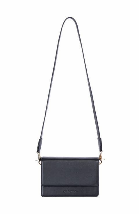 Leather Structured Crossbody Bag