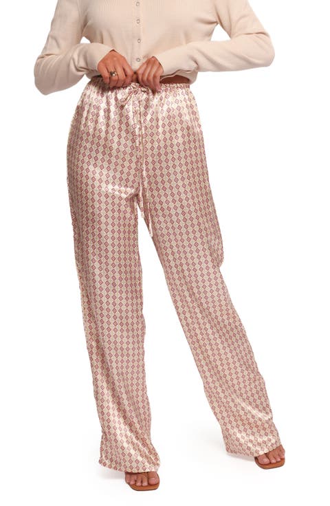 Danae Wide Leg Satin Pants