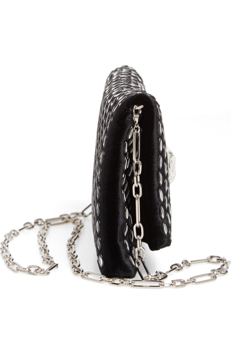 Jimmy Choo Titania Embellished Velvet Clutch, Alternate, color,