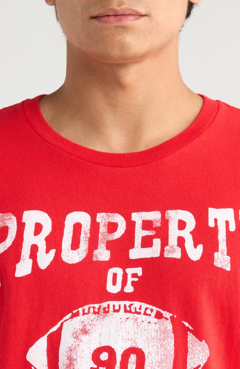 Junk Food Property of USA Cotton Graphic T-Shirt, Alternate, color, Red