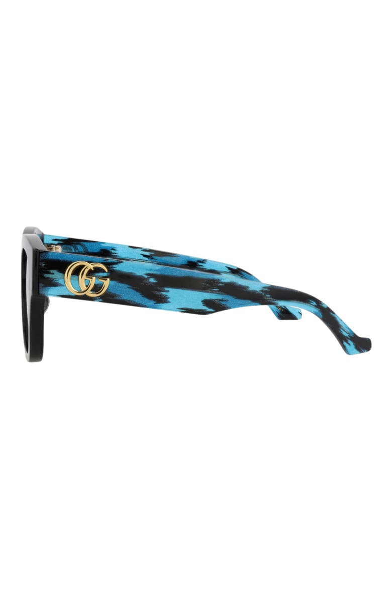 49mm Cat Eye Sunglasses, Alternate, color, BLACK BLACK VIOLET