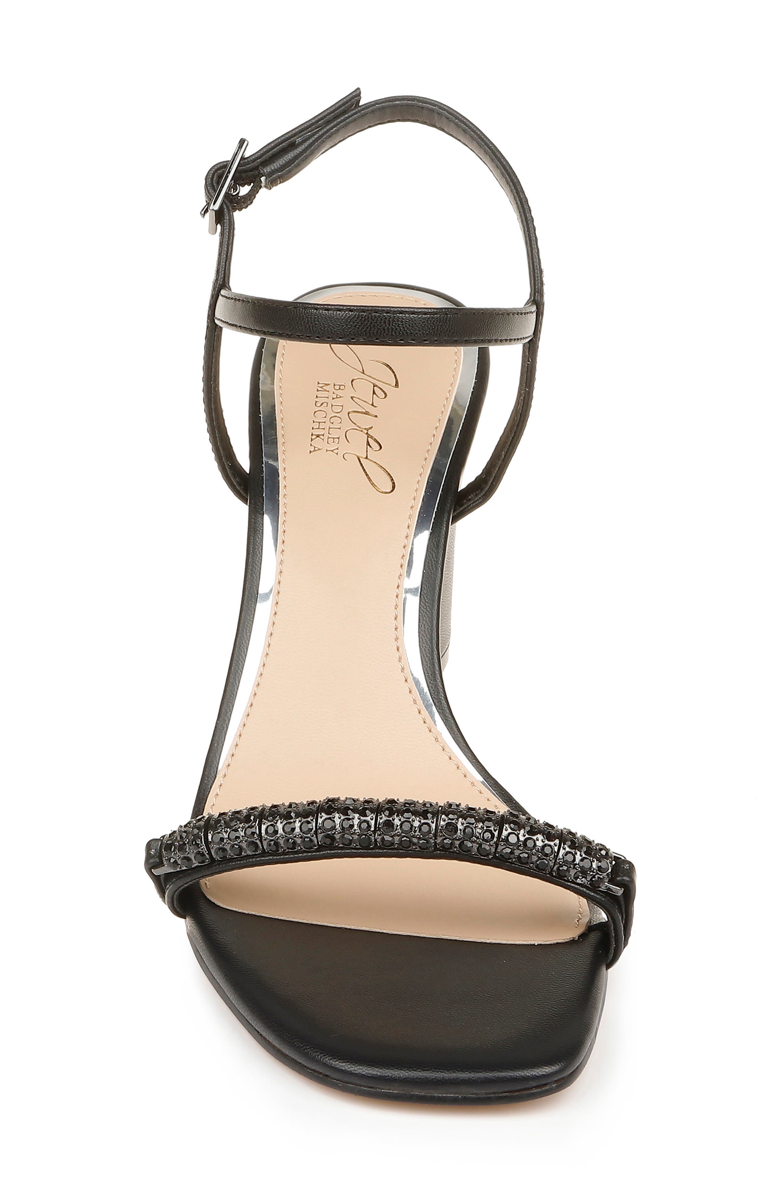 Jewel Badgley Mischka Charlee Block Heel Sandal, Alternate, color, 