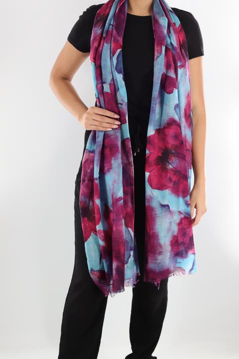 Watercolor Print Scarf