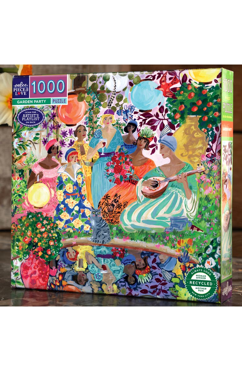 eeBoo Piece and Love Garden Party 1000 Piece Puzzle, Alternate, color,
