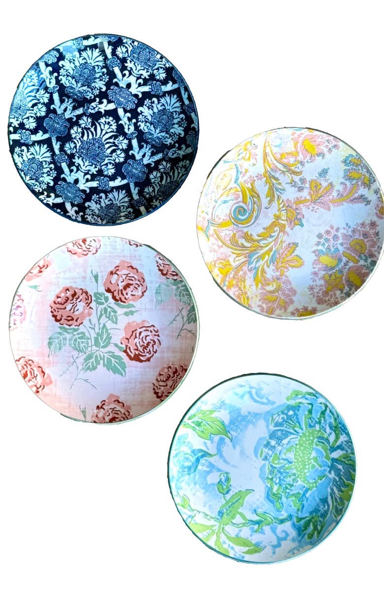 Patina Vie Maison Set of 4 Assorted Appetizer Plates, Main, color, 