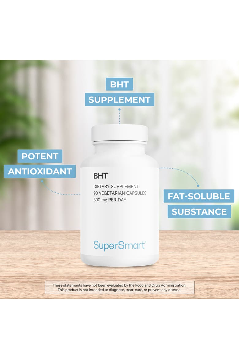 BHT Supplement 300mg per Day, Alternate, color, None