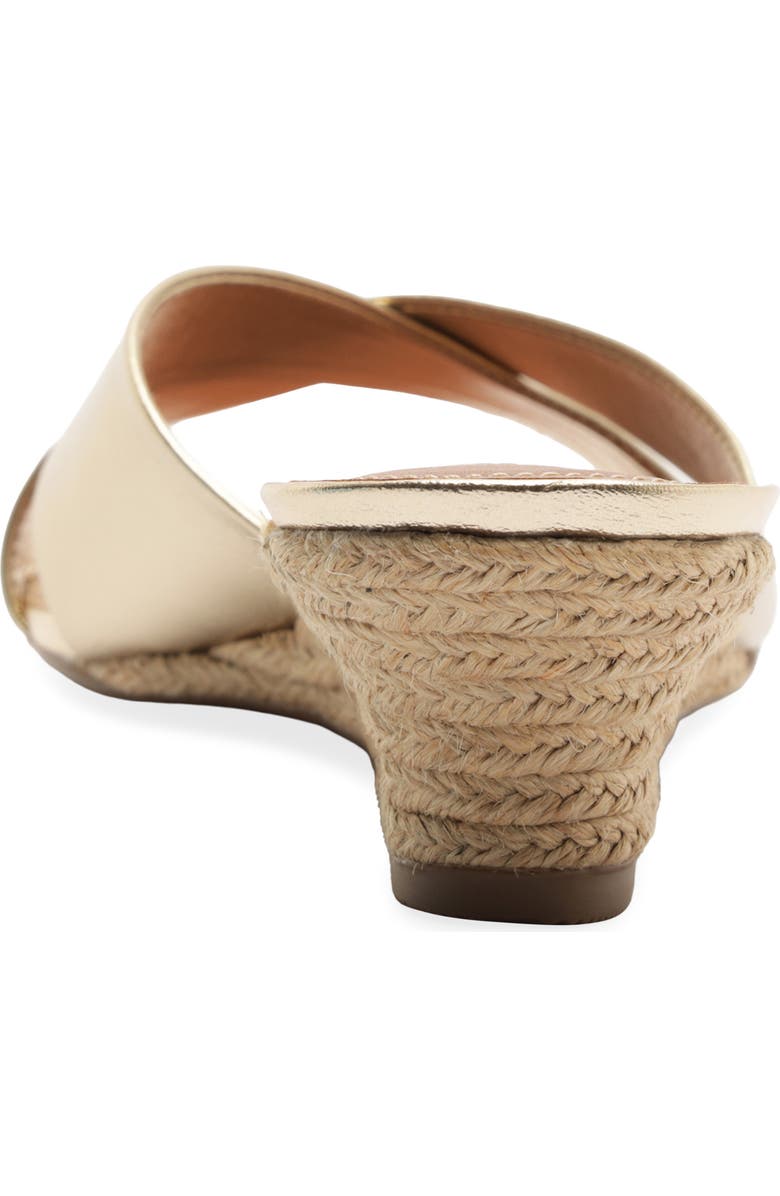 Arezzo Ava Wedge Sandal, Alternate, color, Platino
