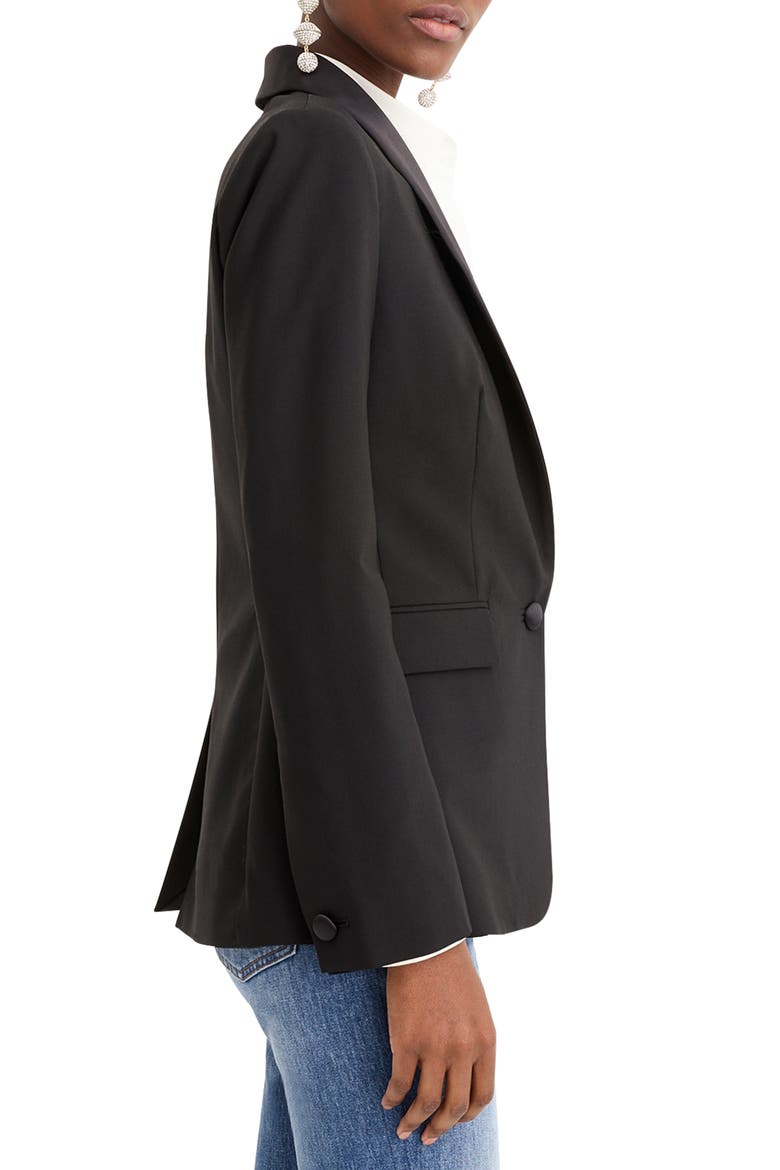 Tuxedo Blazer, Alternate, color, BLACK