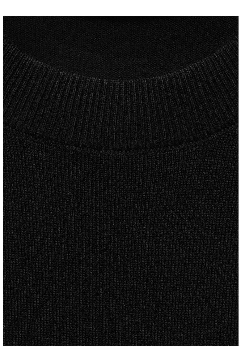 Short Sleeve Sweater, Alternate, color, BLACK