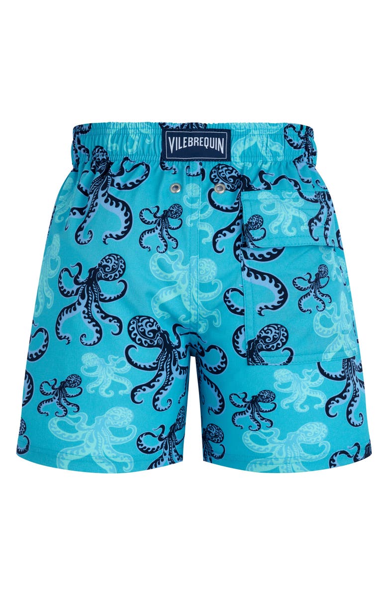 Vilebrequin Kids' Poulpes Stretch Swim Shorts, Alternate, color,