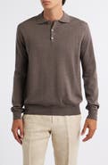Aurélien Long Sleeve Cashwool® Polo Sweater