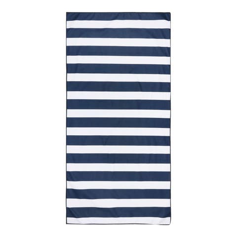 Striped Microfiber Beach Towel