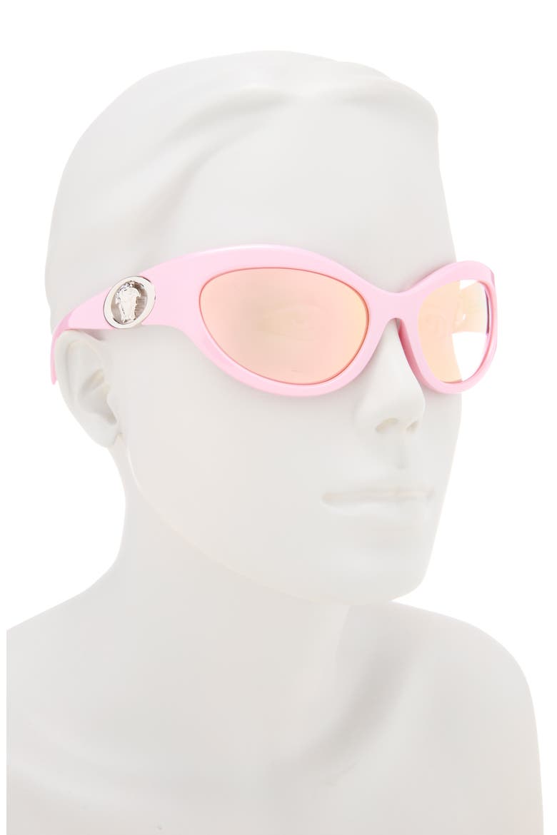58mm Oval Sunglasses, Alternate, color, PINK