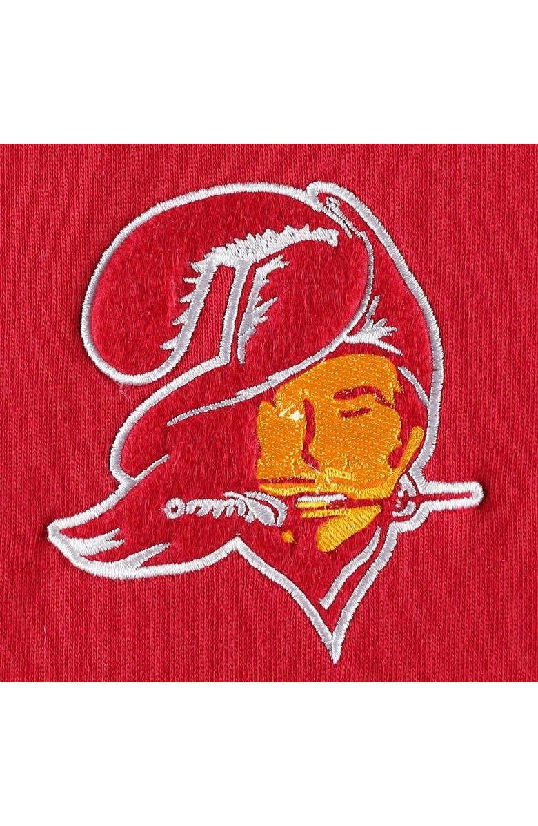 Mitchell & Ness Men's Mitchell & Ness Scarlet Tampa Bay Buccaneers Washed Short Sleeve Pullover Hoodie, Alternate, color, Scarlet
