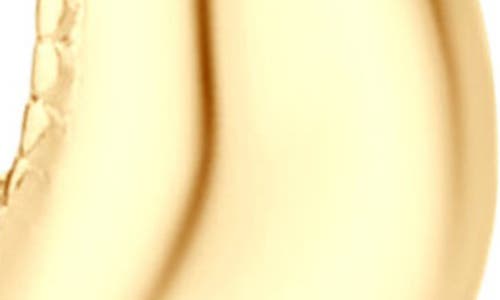 Shymi Women's Textured Bean Hoops - Gold In Gold