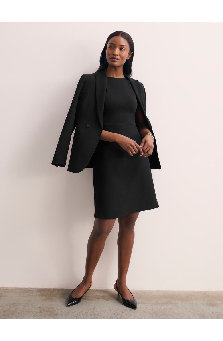 The Fold Parella Sculpt Knit Dress, Alternate, color, Black