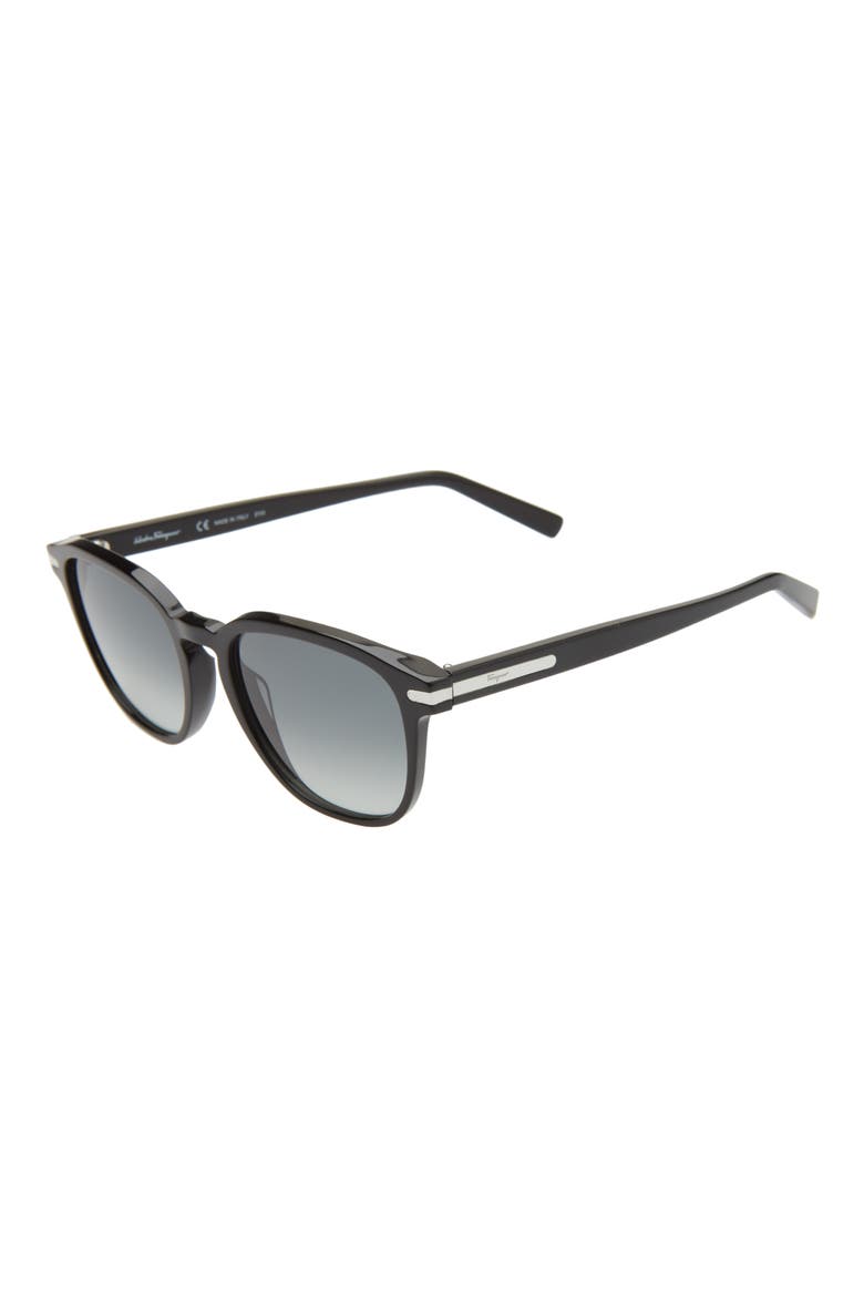 Timeless 53mm Rectangular Sunglasses, Alternate, color, BLACK / BLUE GRADIENT