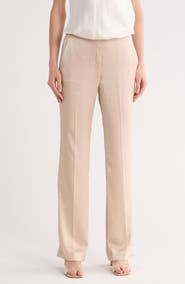 Theory Slim Fit Crushed Satin Pants