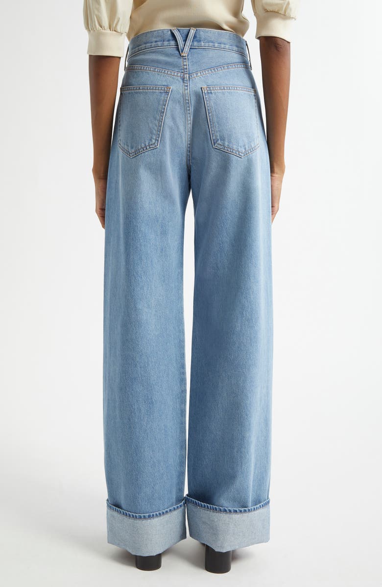 Veronica Beard Taylor High Waist Wide Leg Jeans, Alternate, color, Bright Nova