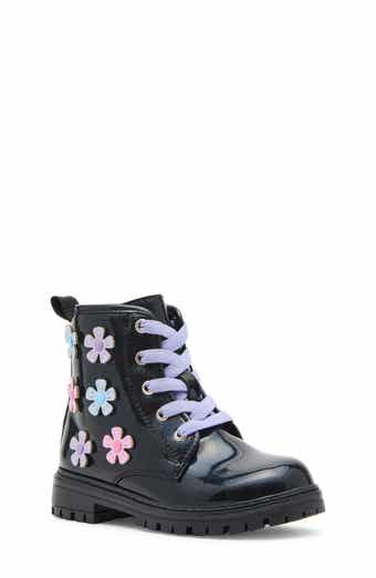 Steve Madden Kids' Fritz Floral Lace-Up Boot