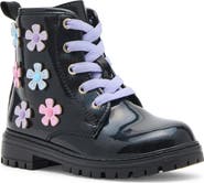 Steve Madden Kids' Fritz Floral Lace-Up Boot