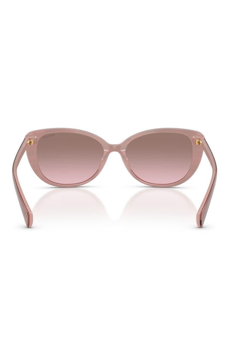 56mm Gradient Butterfly Sunglasses, Alternate, color, STRIPED PINK MILKY PINK VIOLET
