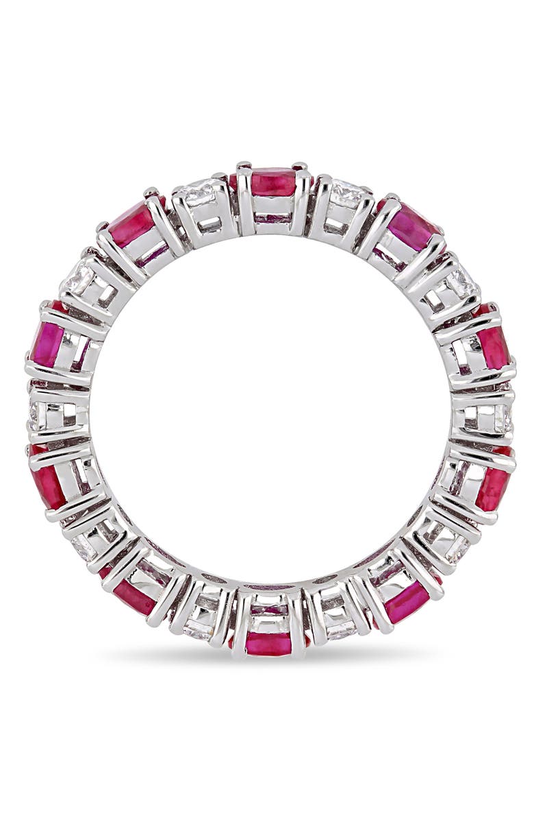 Julianna B. Ruby & Diamond Oval Eternity Ring 14k, Alternate, color, Ruby