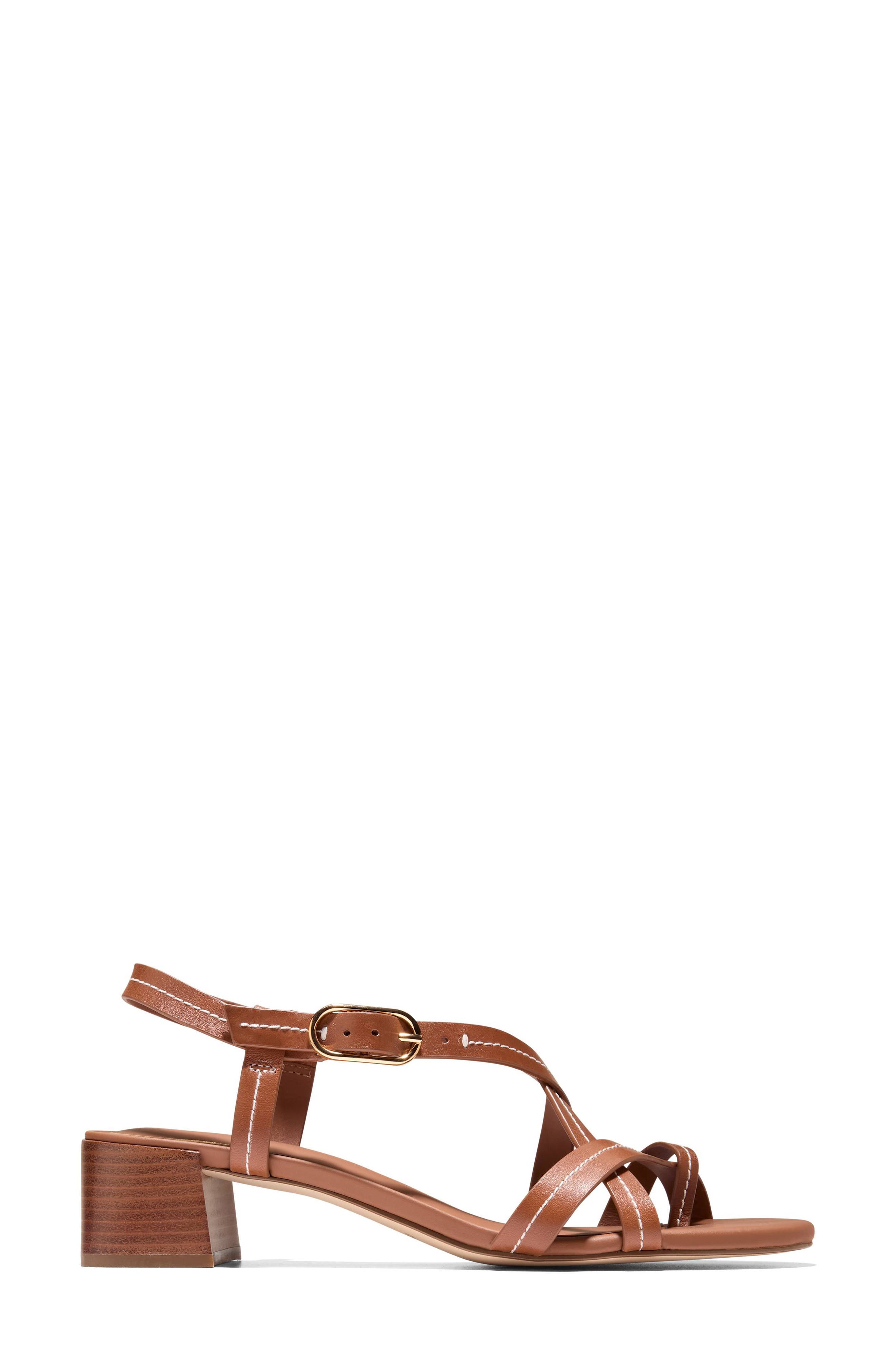 Cole Haan Dillion Slingback Sandal, Alternate, color, British Tan / Natural Stitch